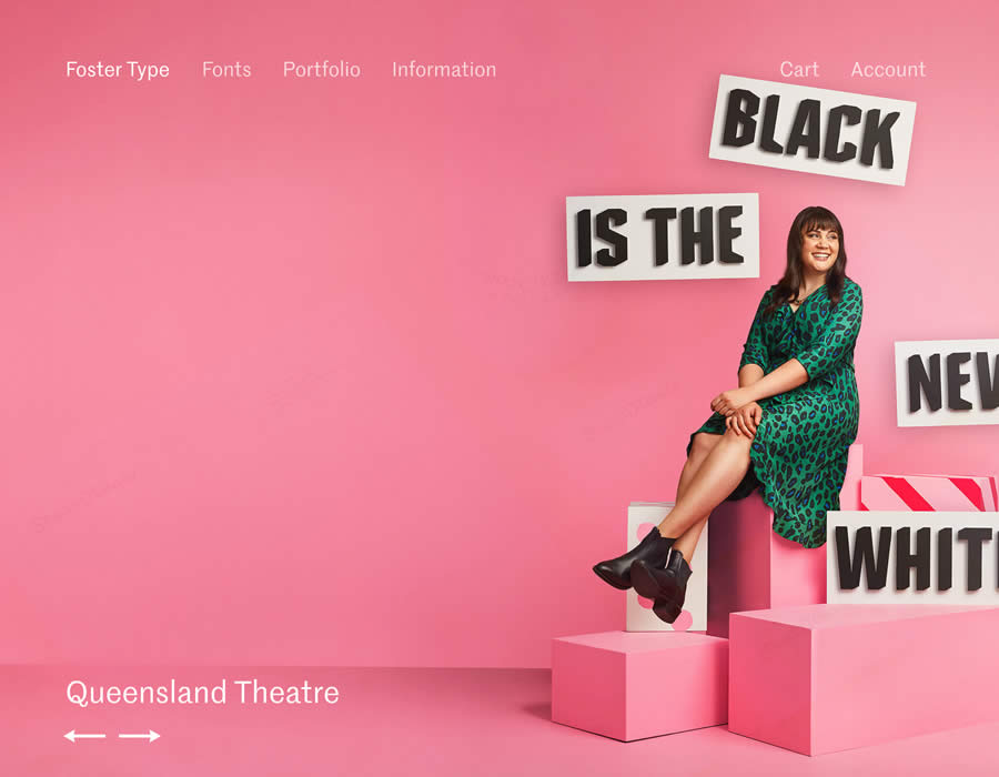 Foster Type ecommerce web design inspiration user interface shop