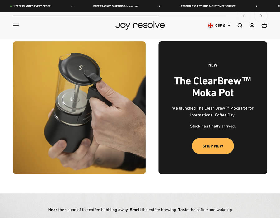 The Barisieur ecommerce web design inspiration user interface shop