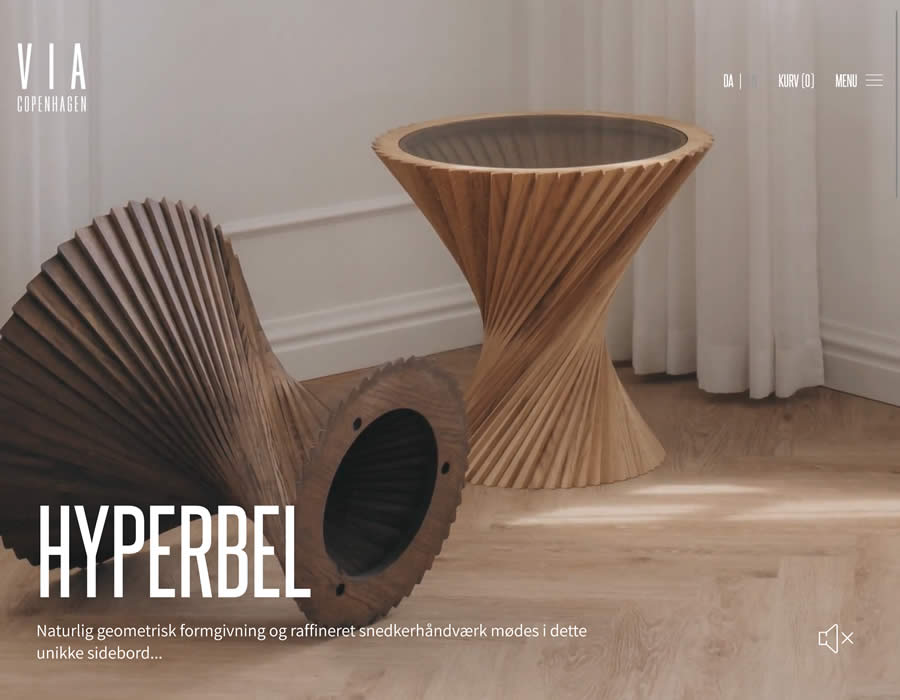 VIA Copenhagen ecommerce web design inspiration user interface shop