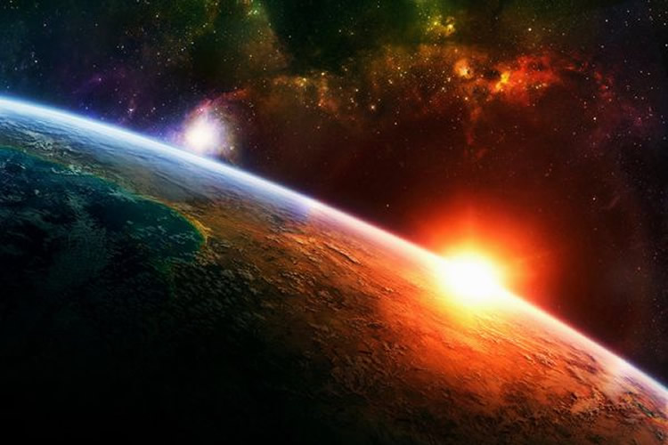 20 Incredible Digital Sunrise Desktop Wallpapers Viewed from Space