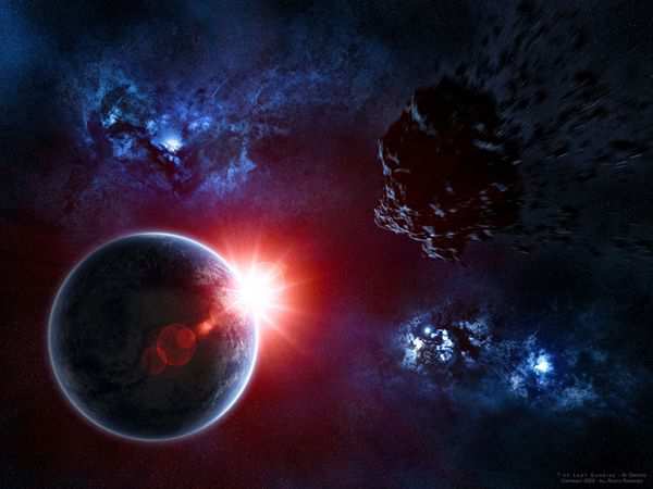 space wallpaper The Last Sunrise
