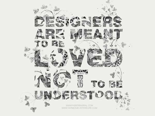 Designers are Meant to be Loved Typography Wallpaper