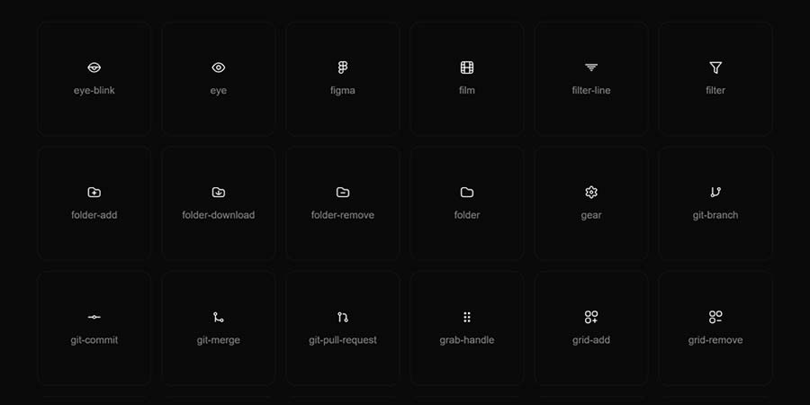 Slim Open-Source Icon Set SVG