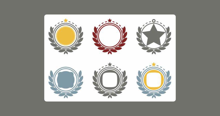 Vector Ornaments Frames template free illustrator