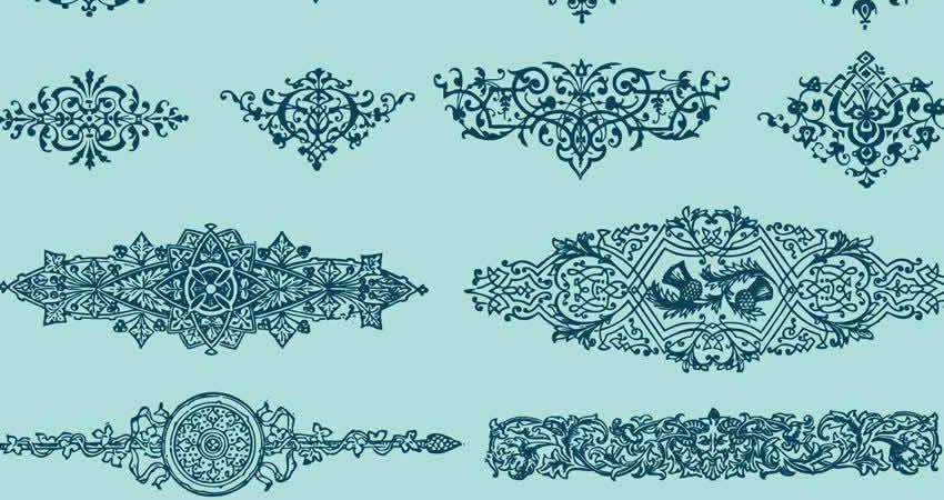 Book Design Ornaments vector template free illustrator