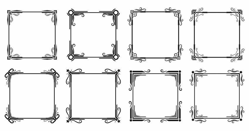 Cadre Vectors frame vector template free illustrator