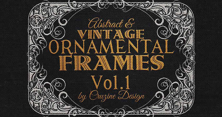 10 Vintage Ornaments vector template free illustrator