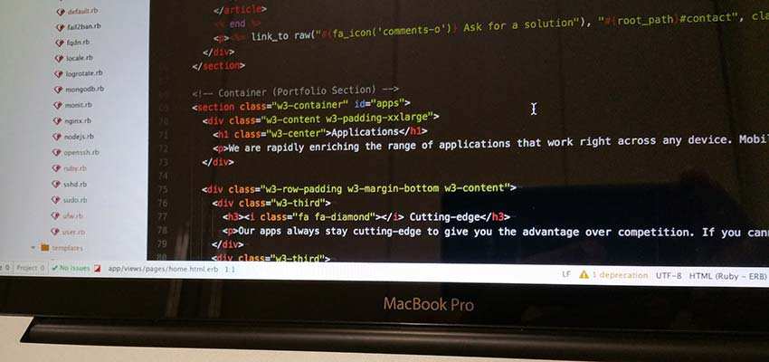 Minimally commented code